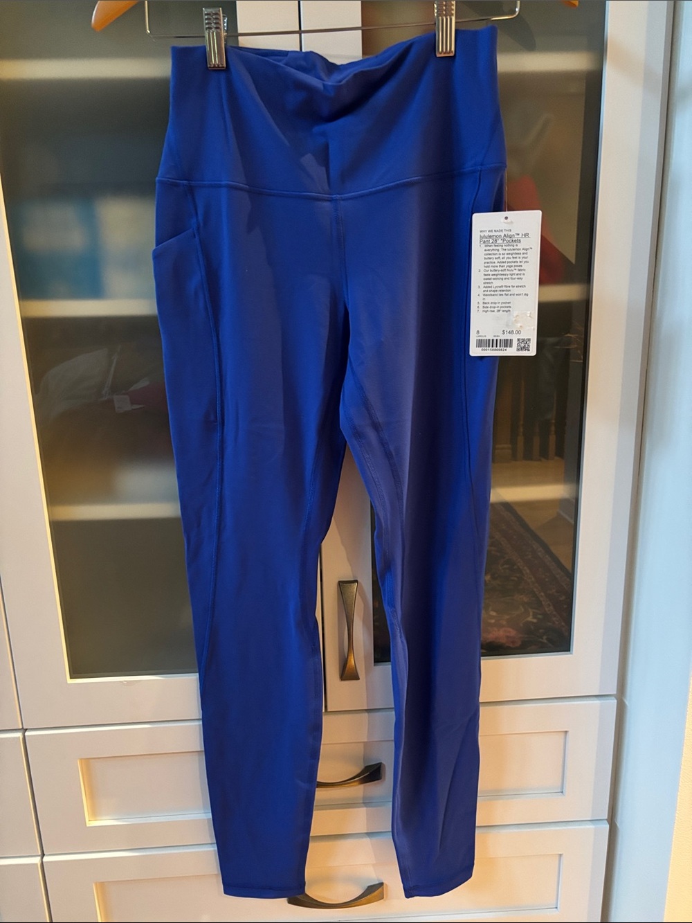 Lululemon Align With Pockets HR SZ 8 28” Beach Ball Blue NWT💙💙💙